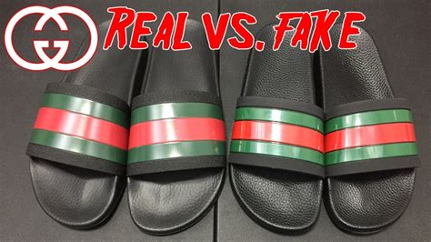 gucci slides real vs fake|how to authenticate gucci shoes.